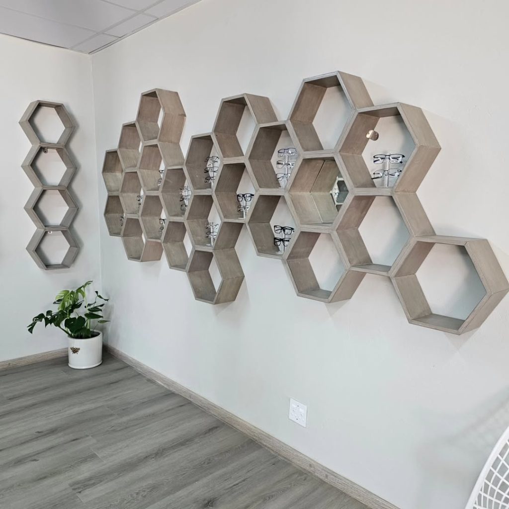 Craft Cabinets | Custom Kitchen Cabinets, Built-In Cupboards & Furniture Restoration | Hexagon Cabinet Design for Optometrist
